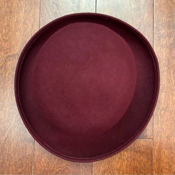 Vintage Amanda Smith Women’s 100% Wool Hat, Burgundy Maroon, 90s Style, Italian - Picture 11 of 14